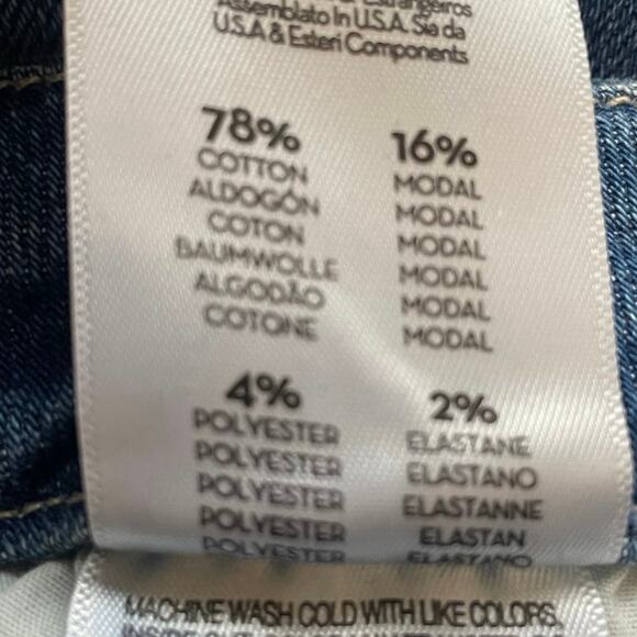 MOTHER The Roller Fray High-Rise Wide-Leg Jeans in Work Hard Play Hard Size 30 - Picture 10 of 11